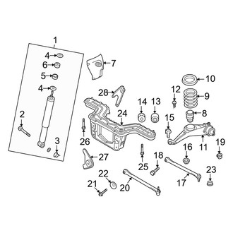 Mercury OE - Rear Suspension - Suspension Components (4WD)