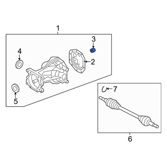 Mercury OE - Differential Cover Plug