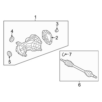 Mercury OE - Rear Suspension - Axle & Differential (4WD)