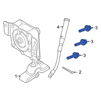 Mercury OE - Spare Tire Carrier Winch Bolt