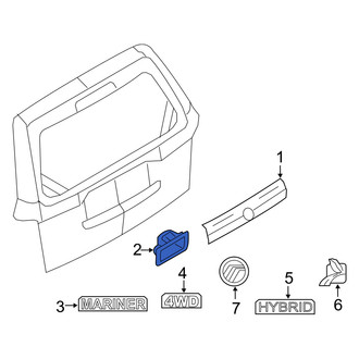 Mercury OE - Rear Liftgate Pull Handle