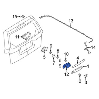Mercury OE - Outer Liftgate Glass Handle Seal