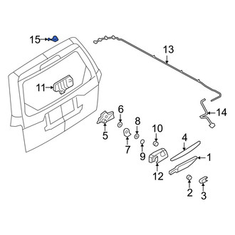 Mercury OE - Rear Back Glass Washer Nozzle