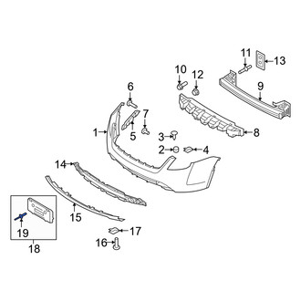 Mercury OE - Front License Plate Bracket Rivet