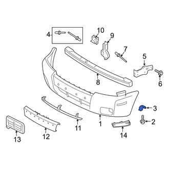 Mercury OE - Bumper Cover Nut