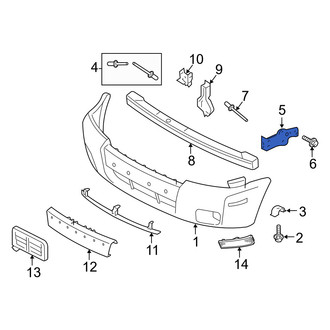 Mercury OE - Front Left Bumper Cover Bracket
