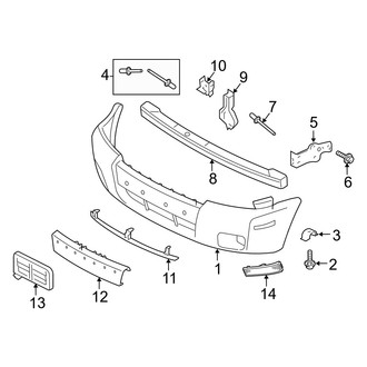Mercury OE - Front Bumper - Bumper & Components