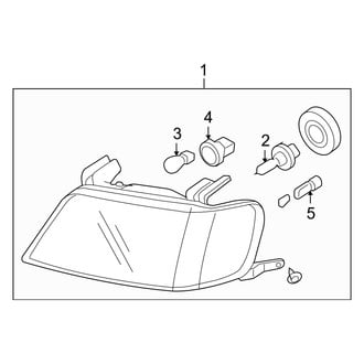 Mercury OE - Front Lamps - Headlamp Components