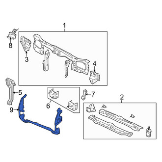 Mercury OE - Front Lower Radiator Support Splash Shield