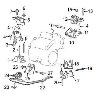 Mercury OE - Engine Mount Bolt