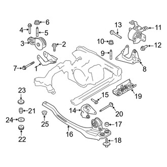 Mercury OE - Engine / Transaxle - Engine & Transmission Mounting (3.0L)