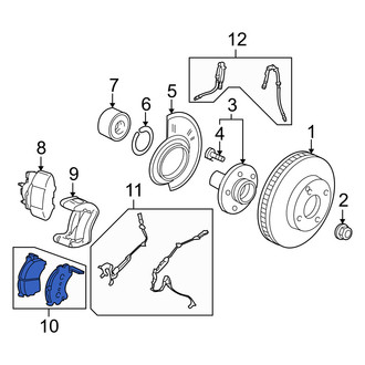 Mercury OE - Front Disc Brake Pad Set