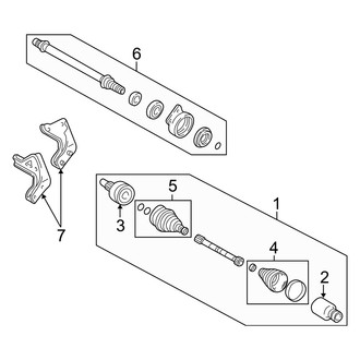 Mercury OE - Front Suspension - Drive Axles (Premier)