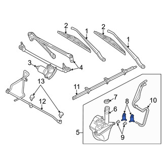 Mercury OE - Windshield Washer Pump