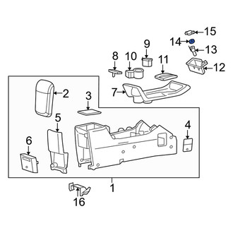Mercury OE - Front 12 Volt Accessory Power Outlet Housing