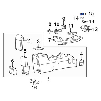 Mercury OE - Front 12 Volt Accessory Power Outlet Cover