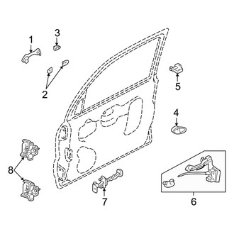 Mercury OE - Front Door - Lock & Hardware