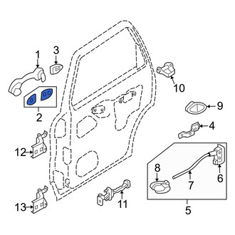 Mercury OE - Exterior Door Handle Gasket