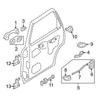 Mercury OE - Rear Door - Lock & Hardware