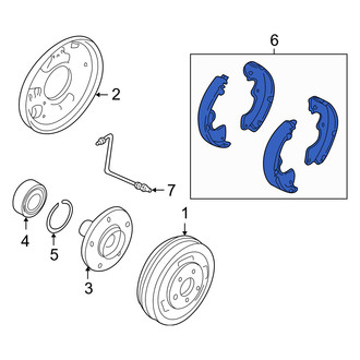 Mercury OE - Rear Drum Brake Shoe