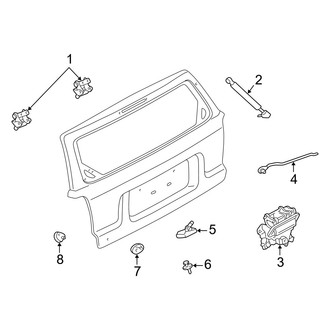 Mercury OE - Lift Gate - Lock & Hardware (Gas)