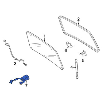 Mercury OE - Rear Liftgate Glass Latch