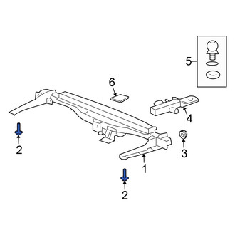 Mercury OE - Trailer Hitch Receiver Bolt