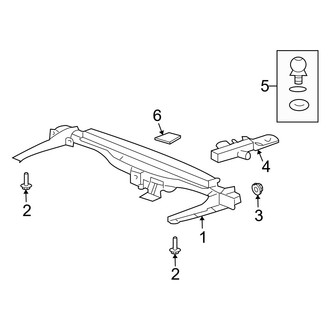 Mercury OE - Rear Bumper - Trailer Hitch Components