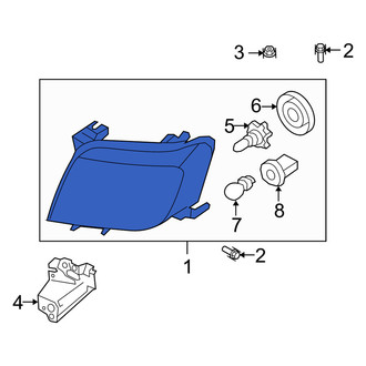 Mercury OE - Front Left Headlight Assembly