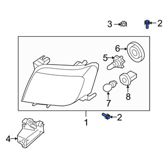 Mercury OE - Liftgate Glass Latch Bolt