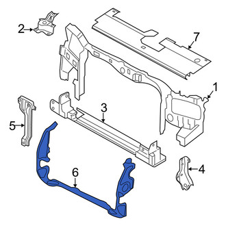 Mercury OE - Front Lower Radiator Support Air Deflector