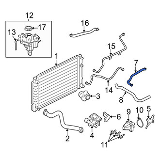 Mercury OE - Engine Coolant Bypass Hose