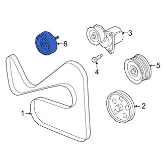 Mercury OE - Accessory Drive Belt Idler Pulley