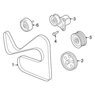 Mercury OE - Cooling - Belts & Pulleys (2.3L)