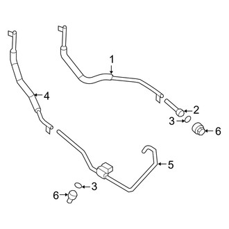 Mercury OE - Cooling - Trans Oil Cooler Lines (2.3L Automatic Tr)