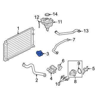 Mercury OE - Lower Radiator Coolant Hose