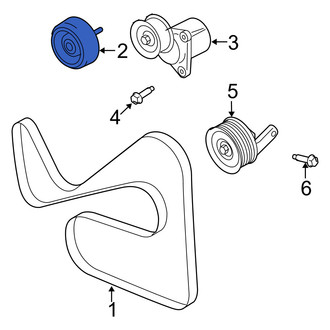Mercury OE - Accessory Drive Belt Idler Pulley