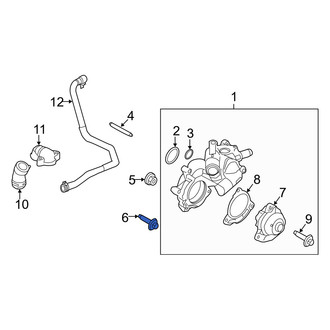 Mercury OE - Engine Coolant Thermostat Housing Bolt