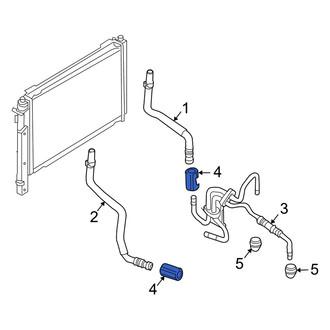 Mercury OE - Transmission Oil Cooler Line Clamp