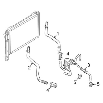 Mercury OE - Cooling - Trans Oil Cooler Lines (Flex)
