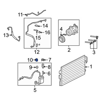 Mercury OE - A/C Service Valve Cap