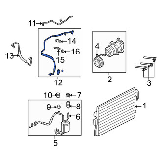 Mercury OE - A/C Refrigerant Suction Hose