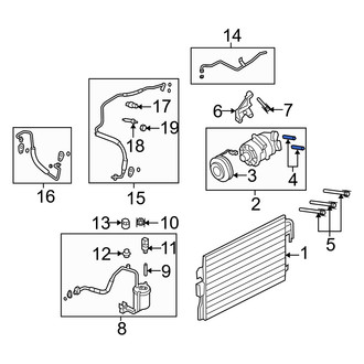 Mercury OE - A/C Condenser Stud