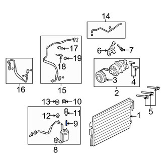 Mercury OE - A/C Condenser Stud
