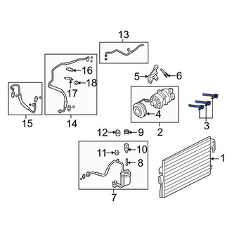 Mercury OE - A/C Compressor Bolt