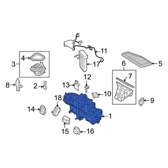 Mercury OE - HVAC Unit Case Assembly