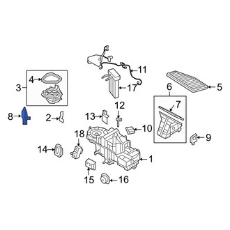Mercury OE - HVAC Air Inlet Door Actuator