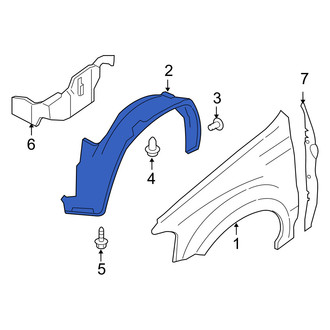 Mercury OE - Front Right Fender Splash Shield