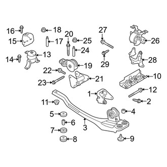 Mercury OE - Engine / Transaxle - Engine & Transmission Mounting (2.3L Gas)
