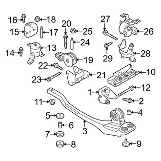 Mercury OE - Engine / Transaxle - Engine & Transmission Mounting (Gas)